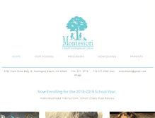 Tablet Screenshot of montessorichilddevelopment.com